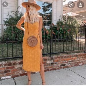 Abercrombie Yellow Polka-dot Dress